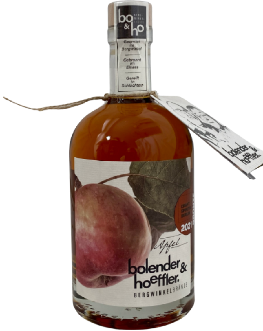 0,5l bo&ho Bergwinkelbrand Apfel Rotwein-Barrique